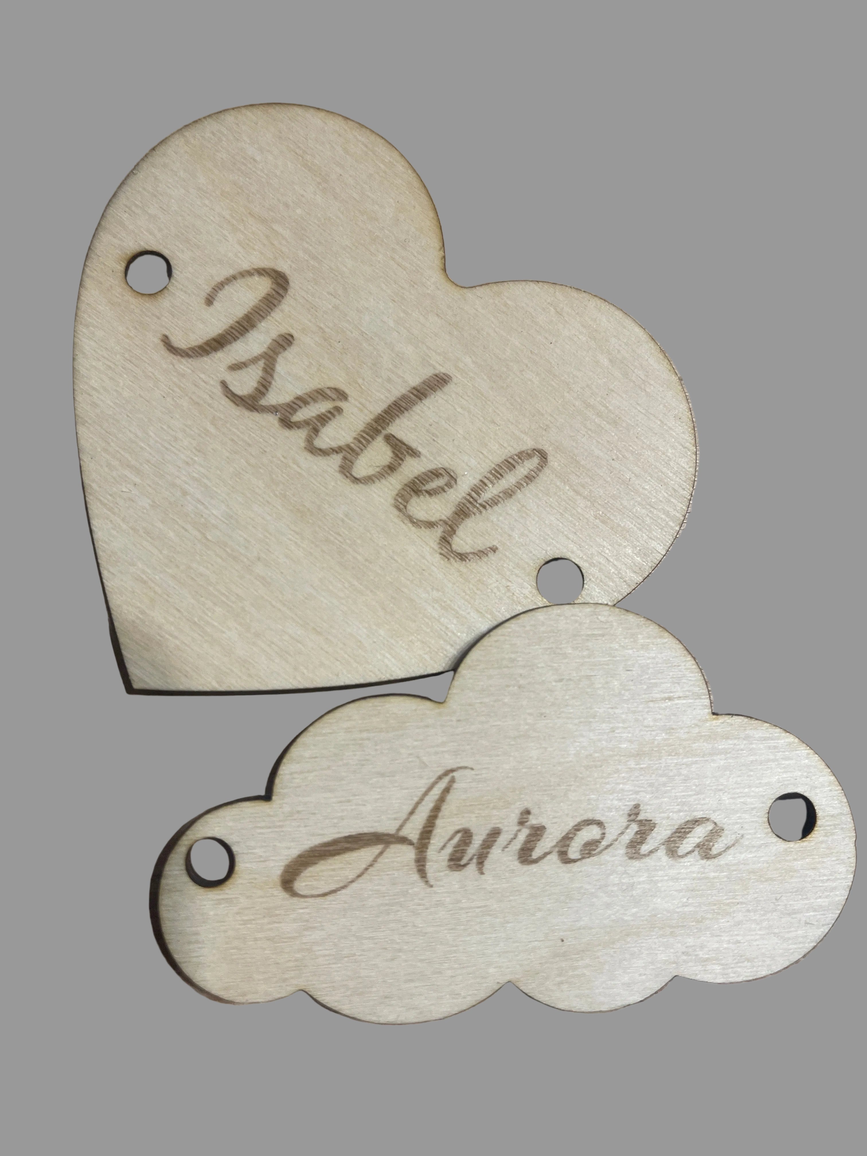 Targhette in legno personalizzate