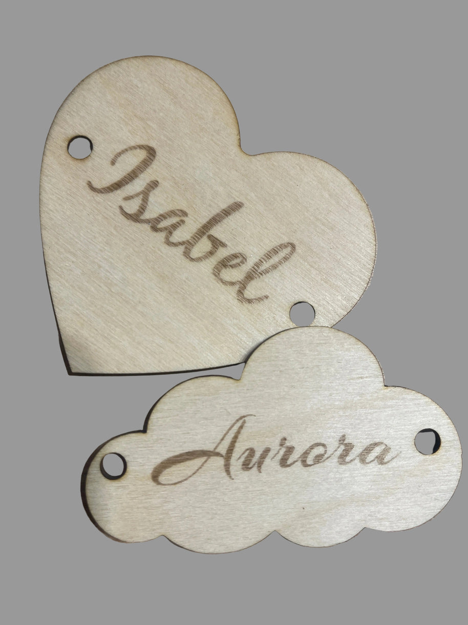 Targhette in legno personalizzate