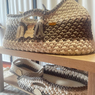 Baby Mosè Basket - Culle realizzate  all'uncinetto