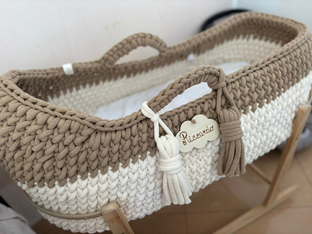 Baby Mosè Basket - Culle artigianali all'uncinetto