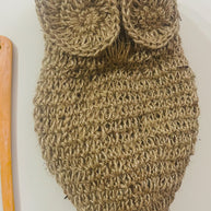 Eco owl bag Holder - Gufetto porta sacchetti in Juta