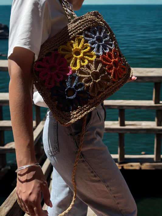 Flora Rafia Bag