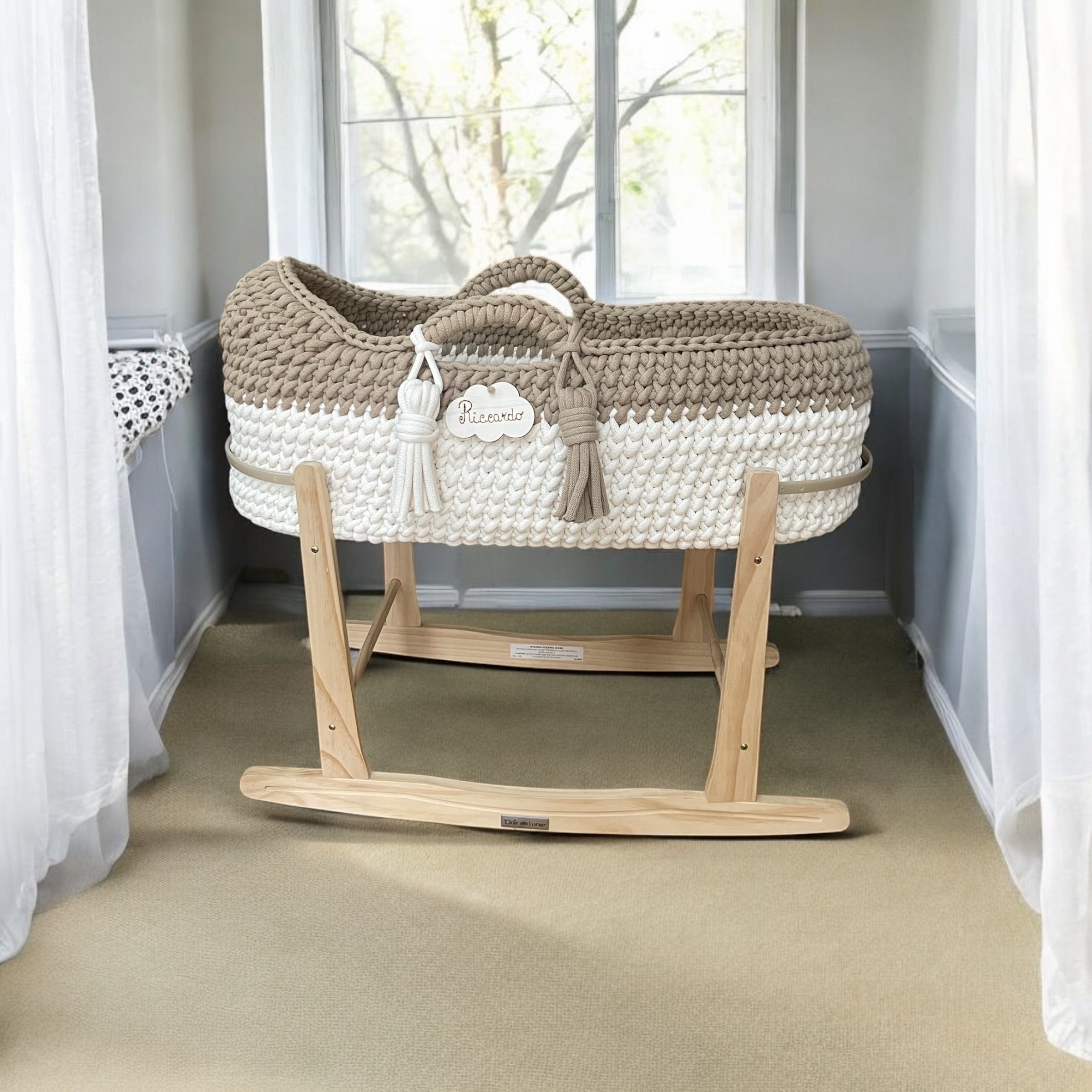 Baby Mosè Basket - Culle artigianali all'uncinetto