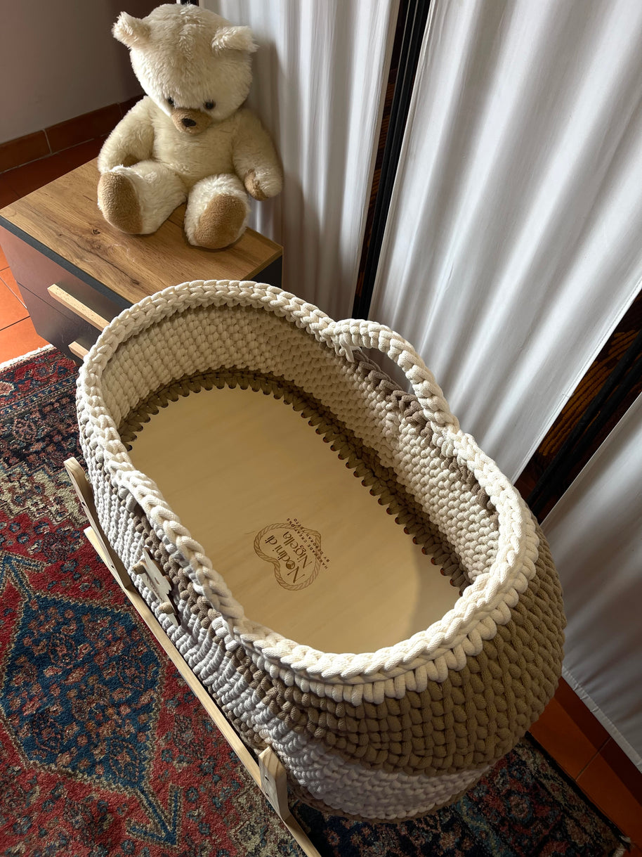 Baby Mosè Basket - Culle artigianali all'uncinetto