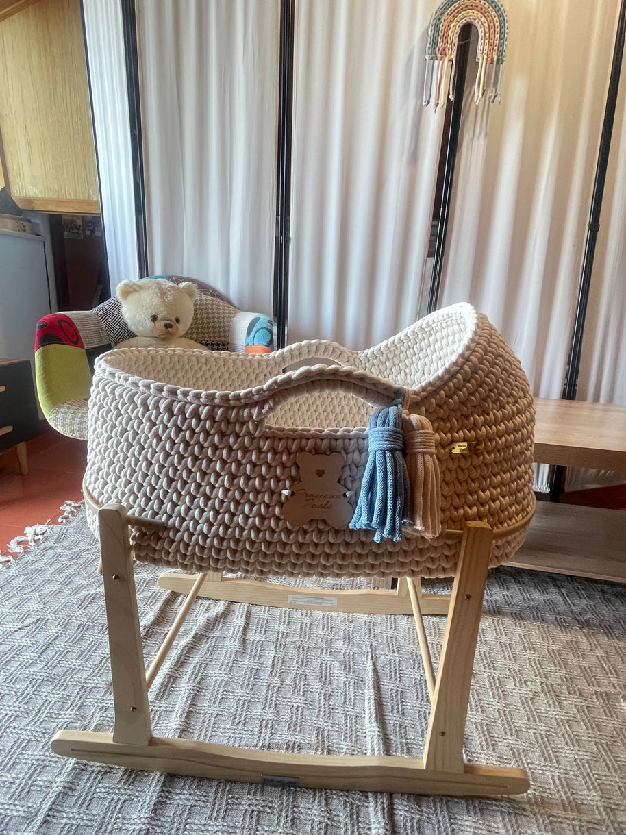 Baby Mosè Basket - Culle realizzate  all'uncinetto