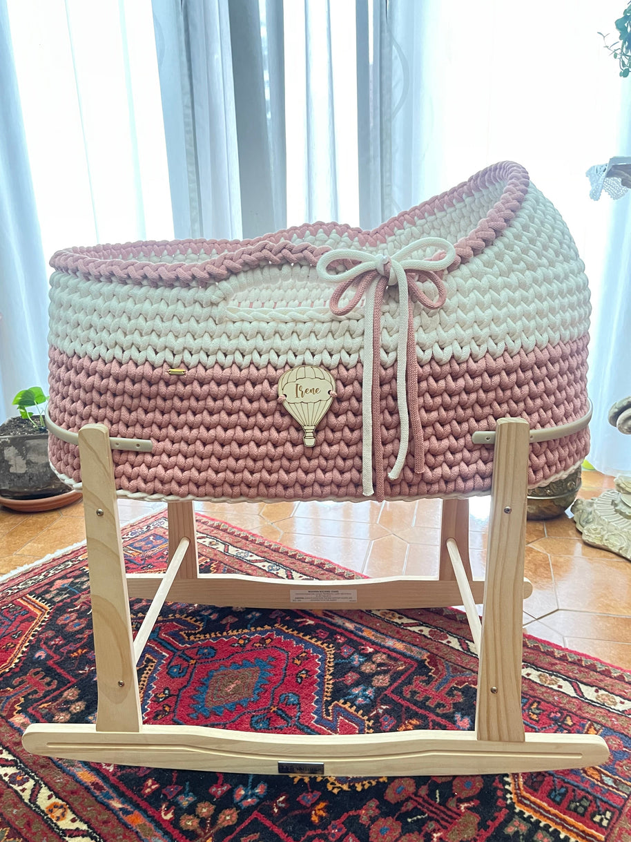 Baby Mosè Basket - Handmade Crochet Cradles