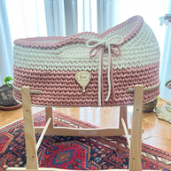 Baby Mosè Basket - Handmade Crochet Cradles