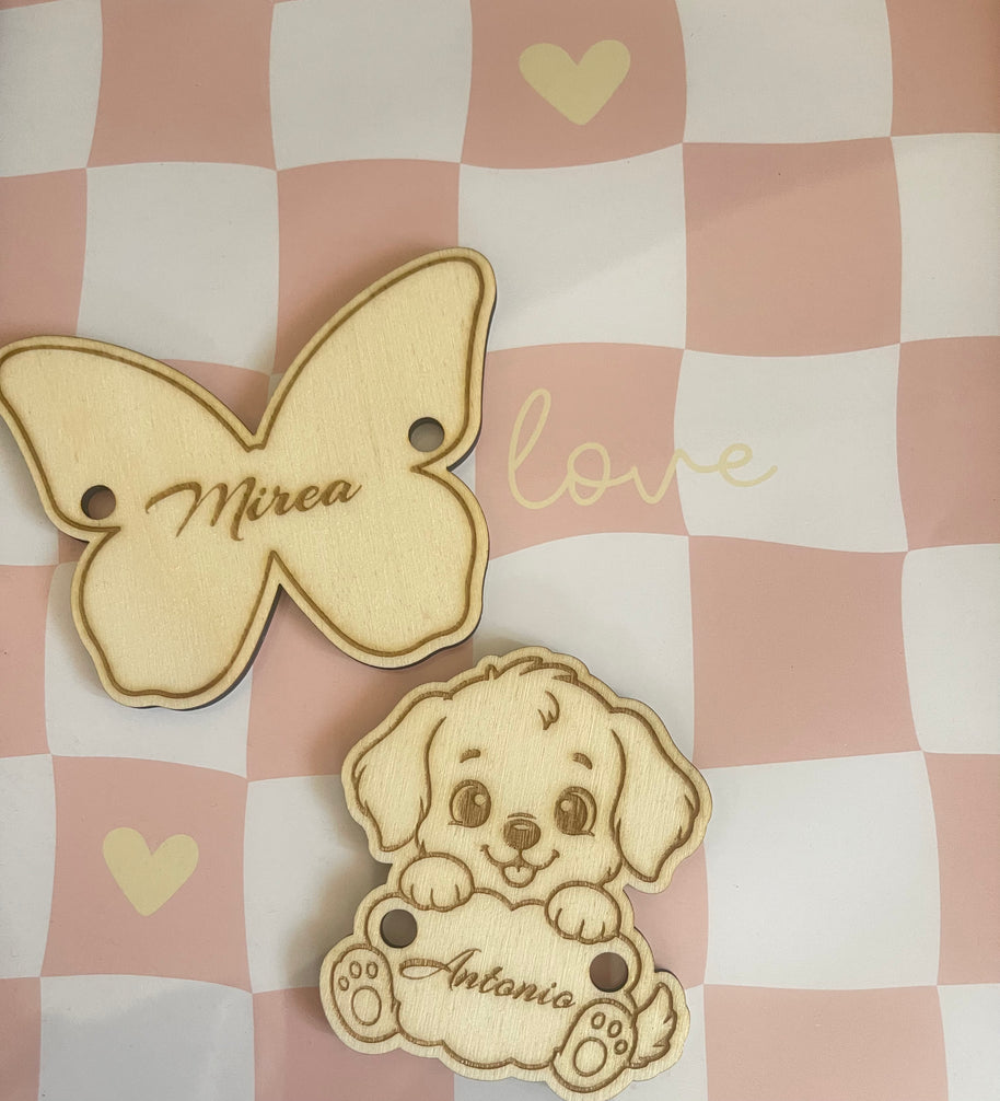 Targhette in legno personalizzate