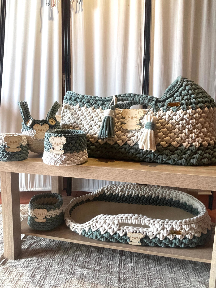 Baby Mosè Basket - Handmade Crochet Cradles