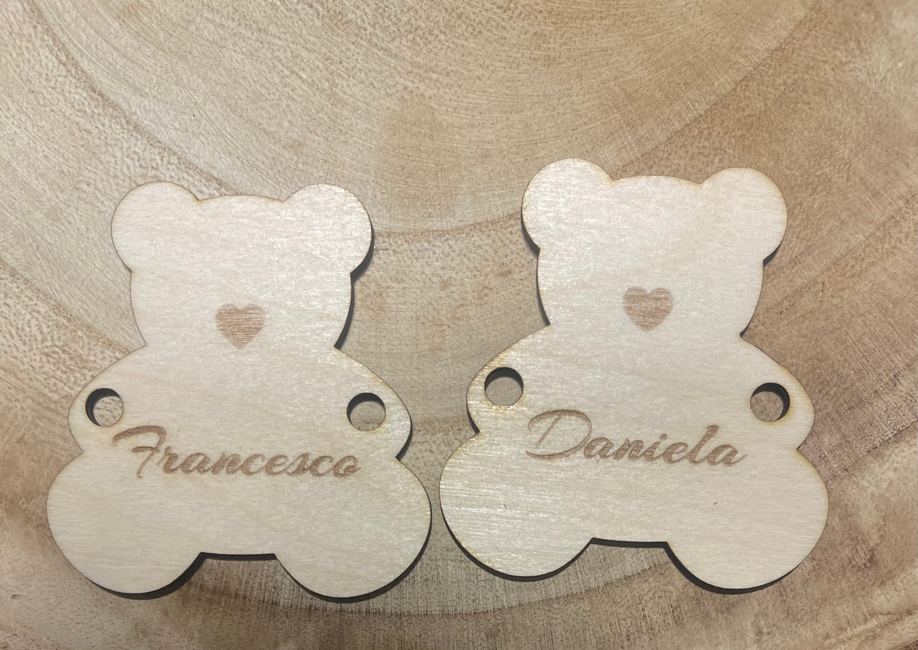 Targhette in legno personalizzate