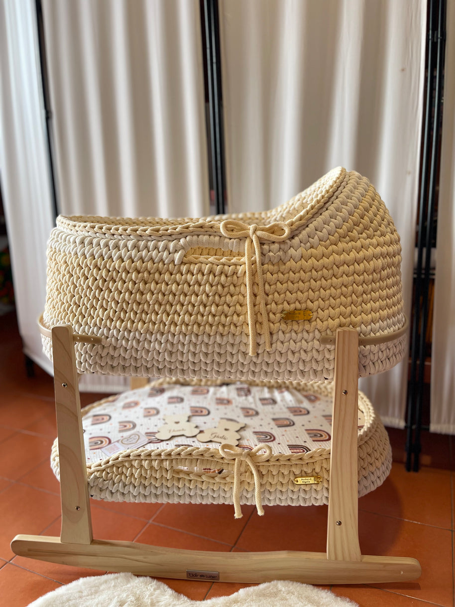 Baby Mosè Basket - Handmade Crochet Cradles