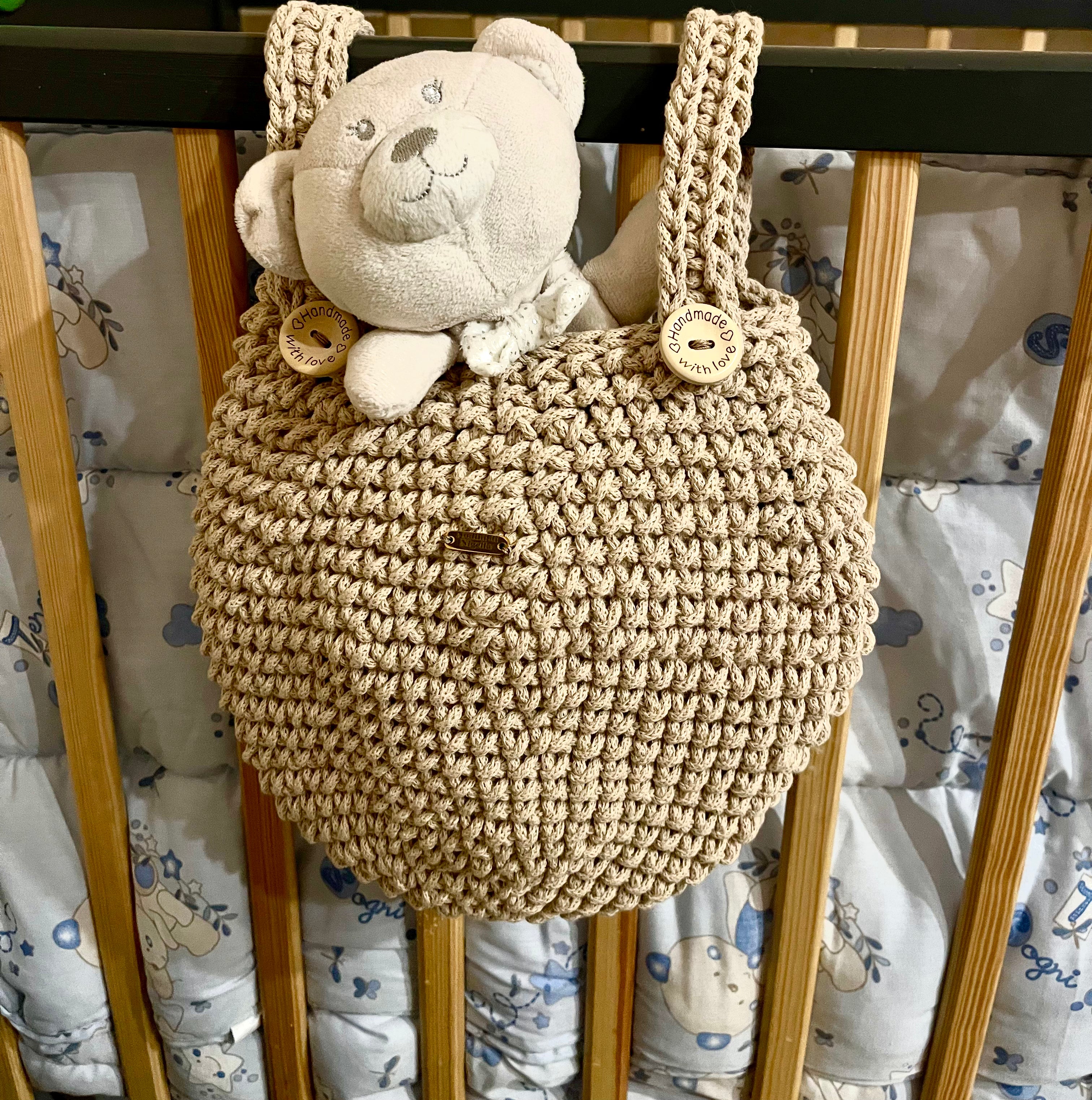 Hanging basket from cradle