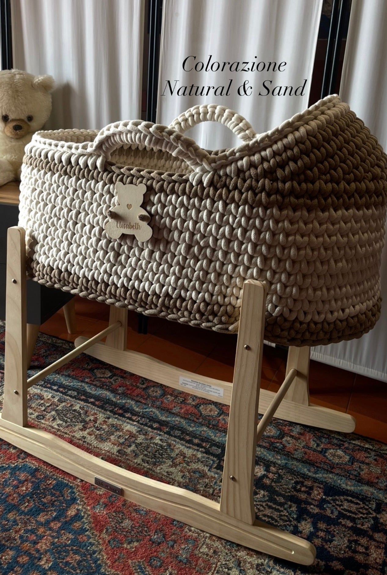 Baby Mosè Basket - Handmade Crochet Cradles