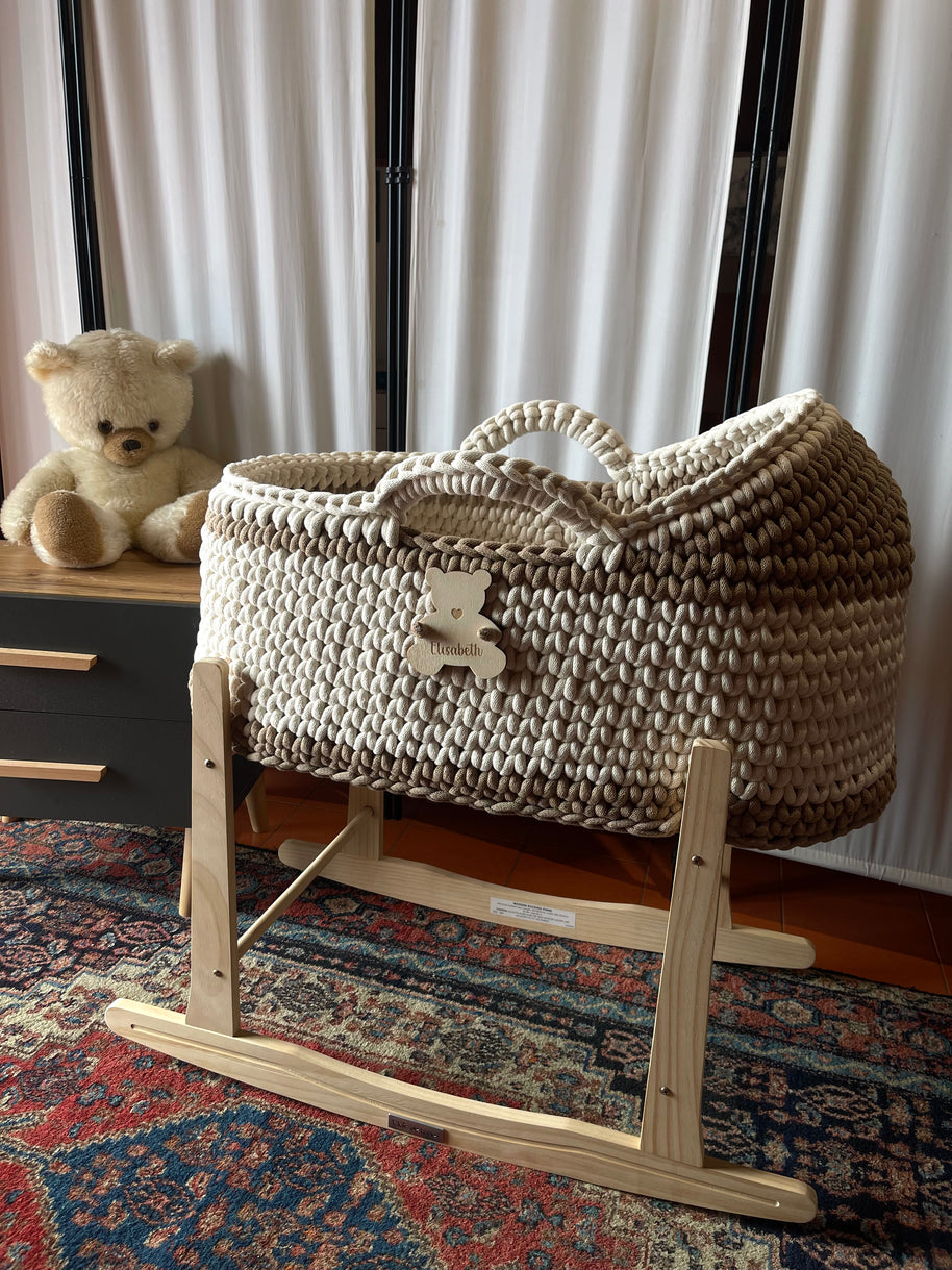 Baby Mosè Basket - Culle artigianali all'uncinetto