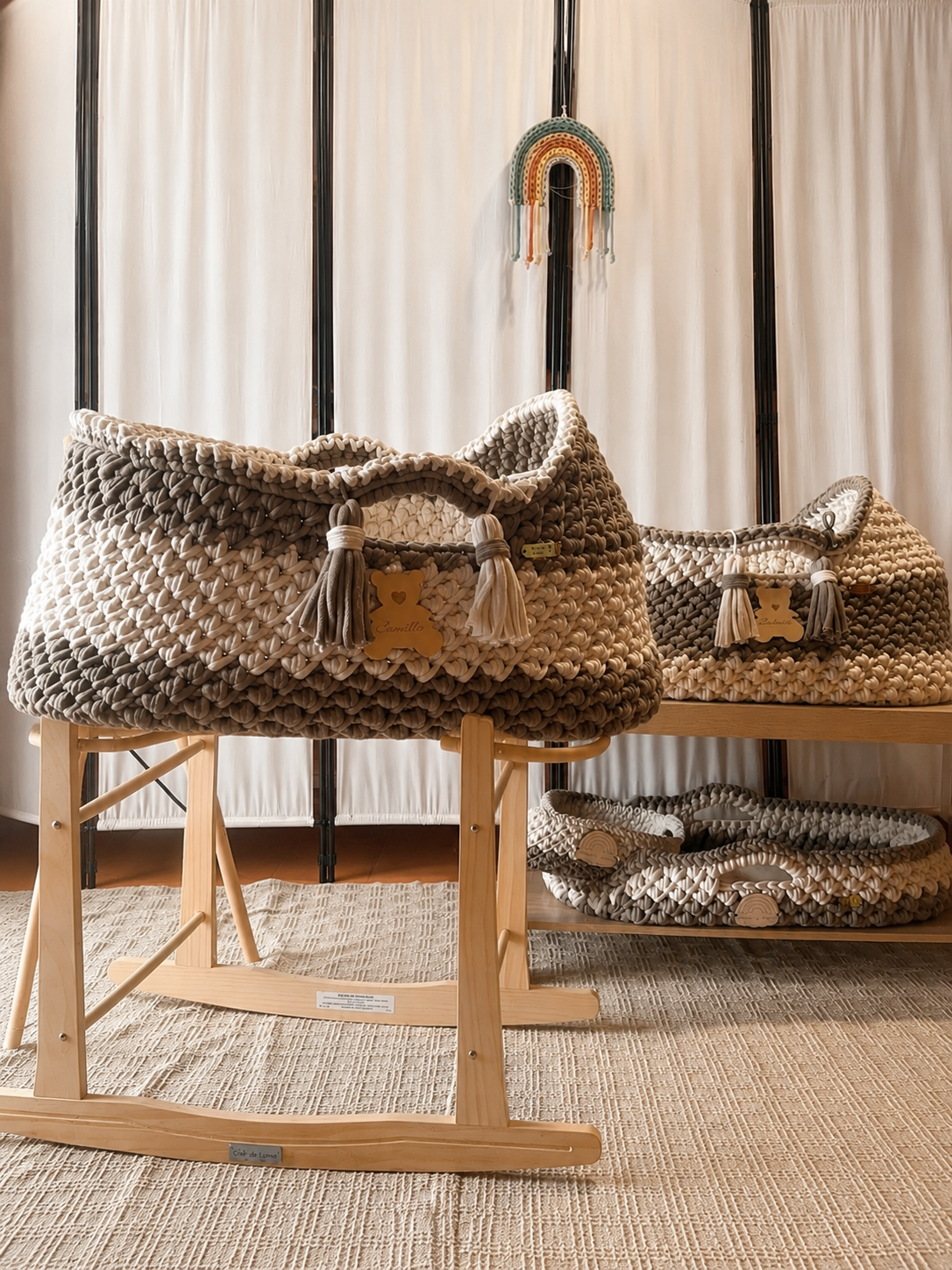 Baby Mosè Basket - Culle realizzate  all'uncinetto