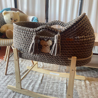 Baby Mosè Basket - Culle realizzate  all'uncinetto