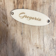 Targhette in legno personalizzate