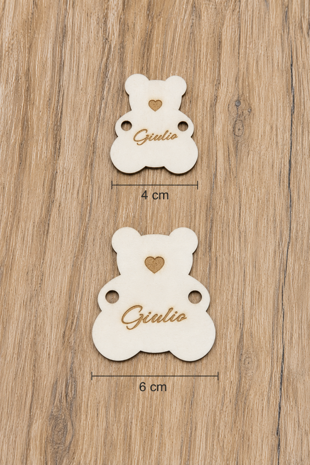Targhette in legno personalizzate