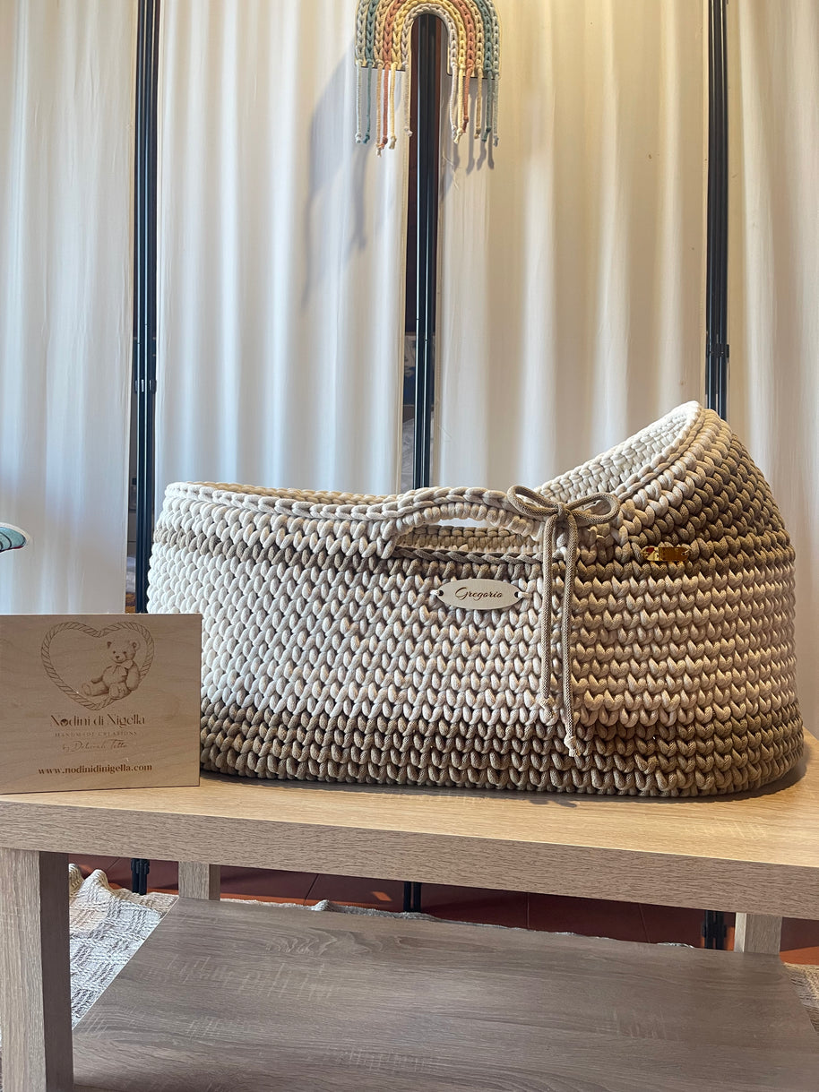 Baby Mosè Basket - Culle realizzate  all'uncinetto