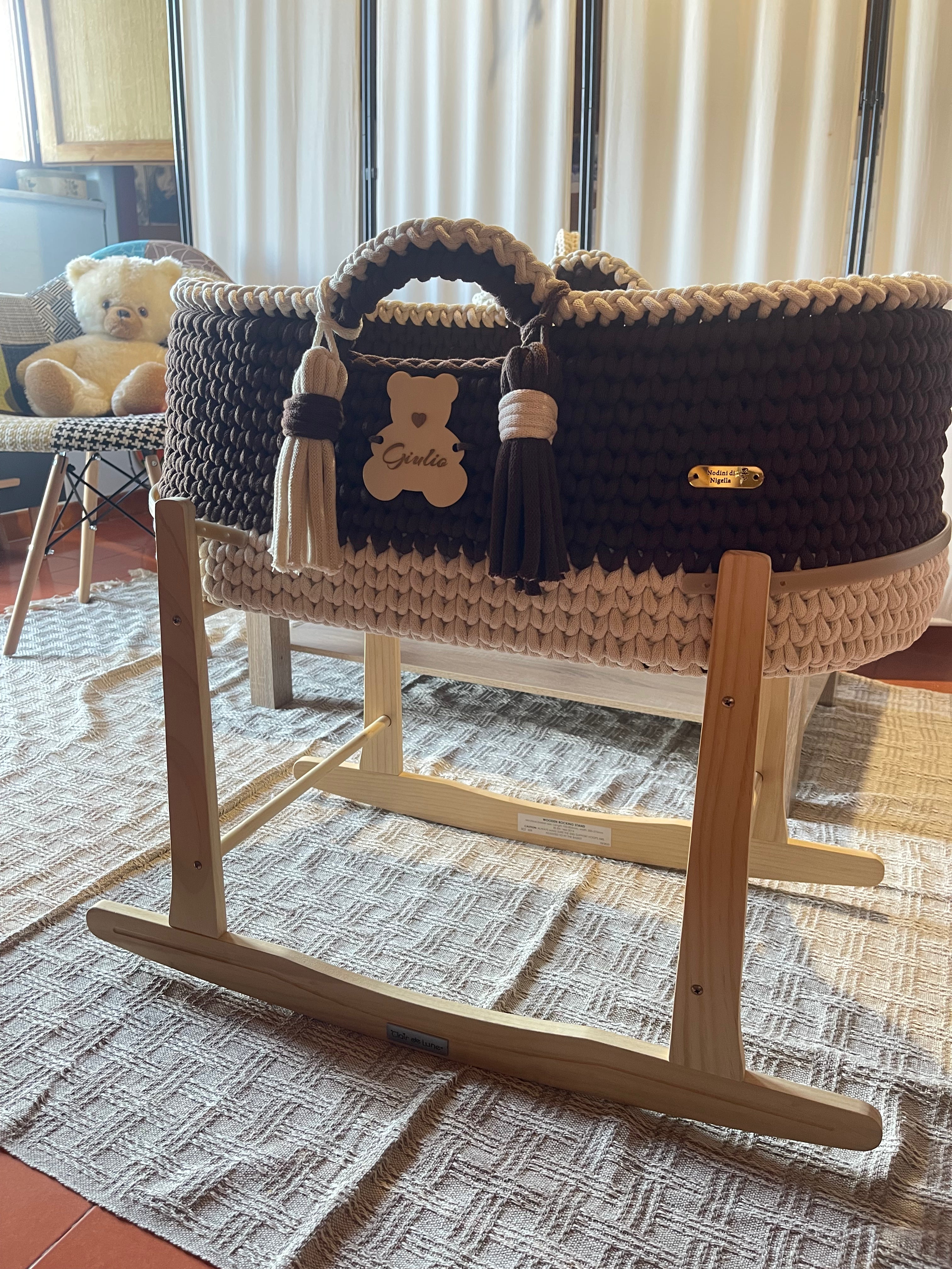 Baby Mosè Basket - Culle realizzate  all'uncinetto