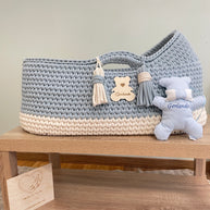 Baby Mosè Basket - Handmade Crochet Cradles