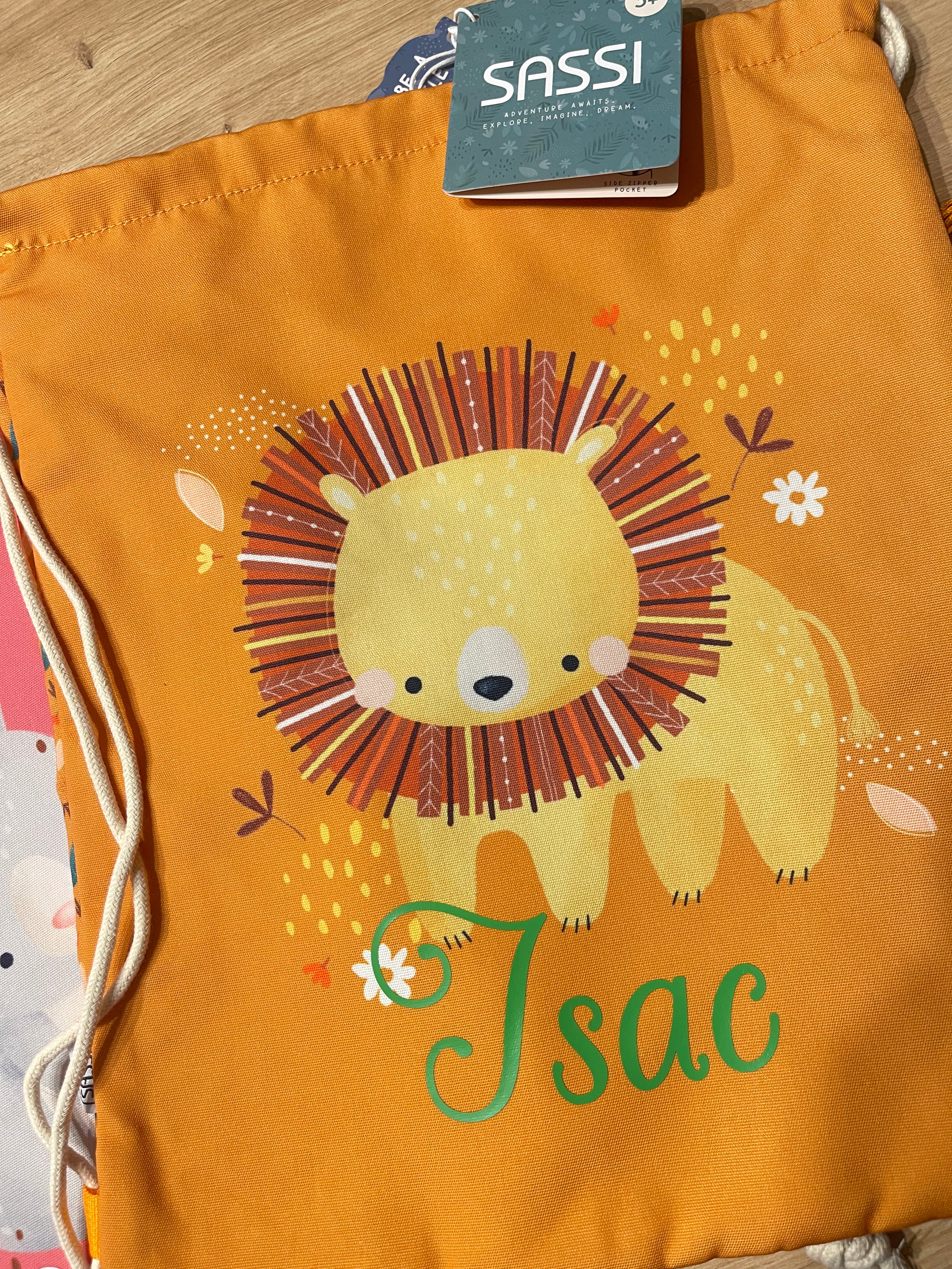 Sacca asilo impermeabile - Chompy il leone