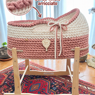Baby Mosè Basket - Handmade Crochet Cradles