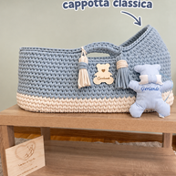 Baby Mosè Basket - Handmade Crochet Cradles