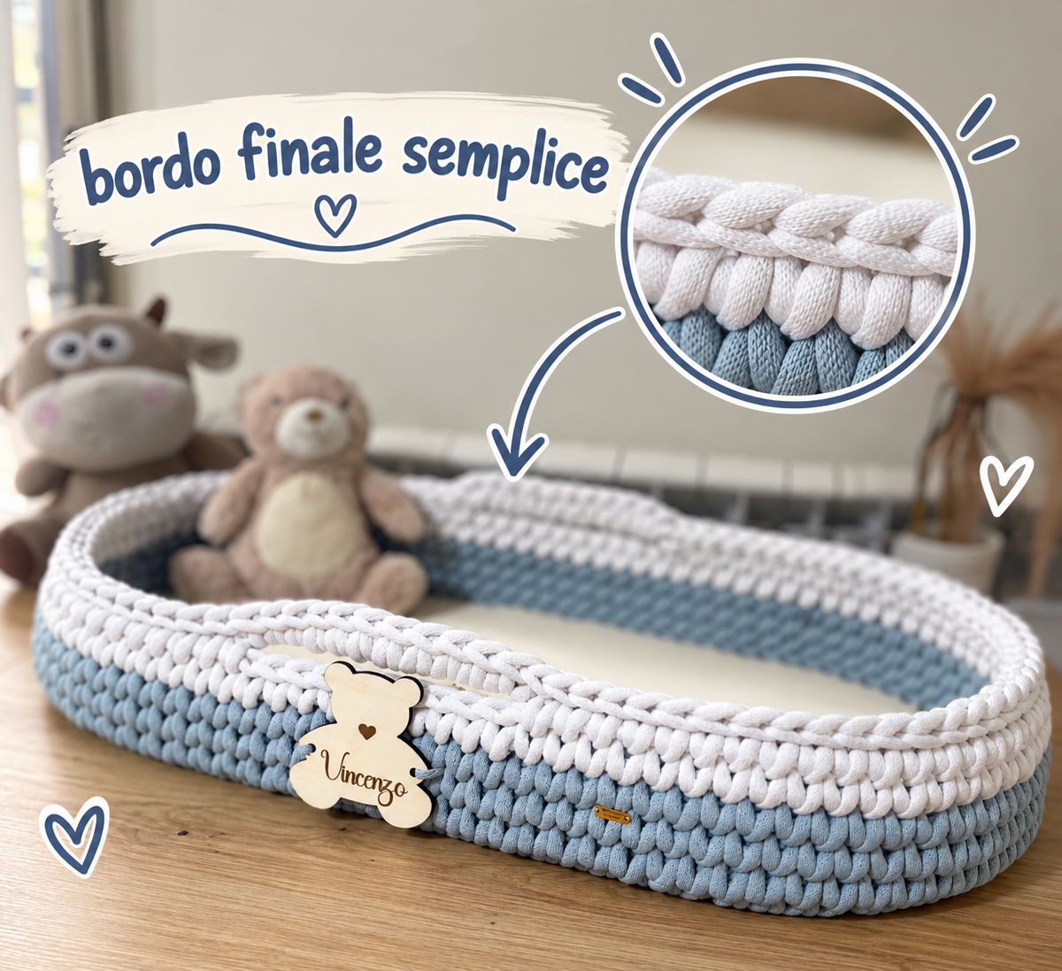 Fasciatoio baby Moses basket