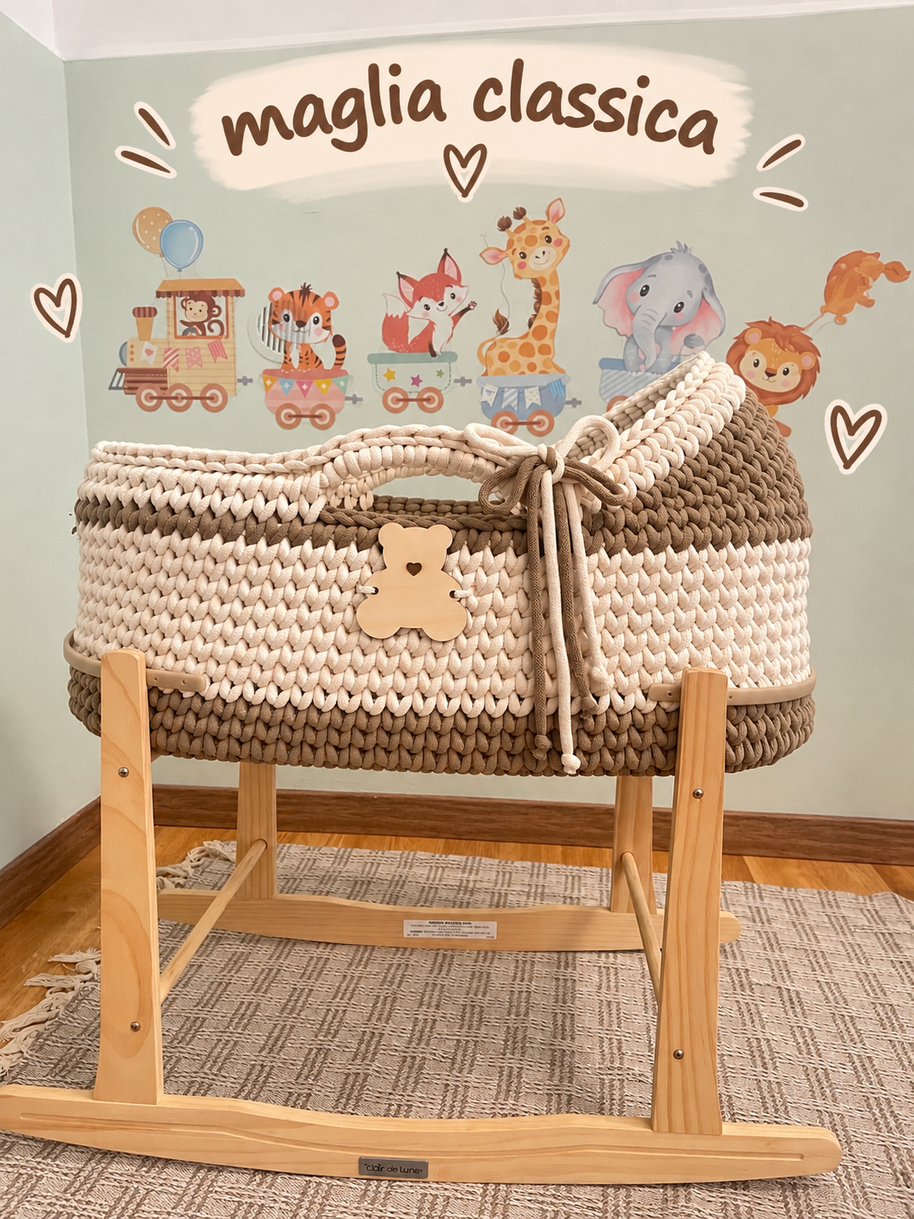 Baby Mosè Basket - Handmade Crochet Cradles