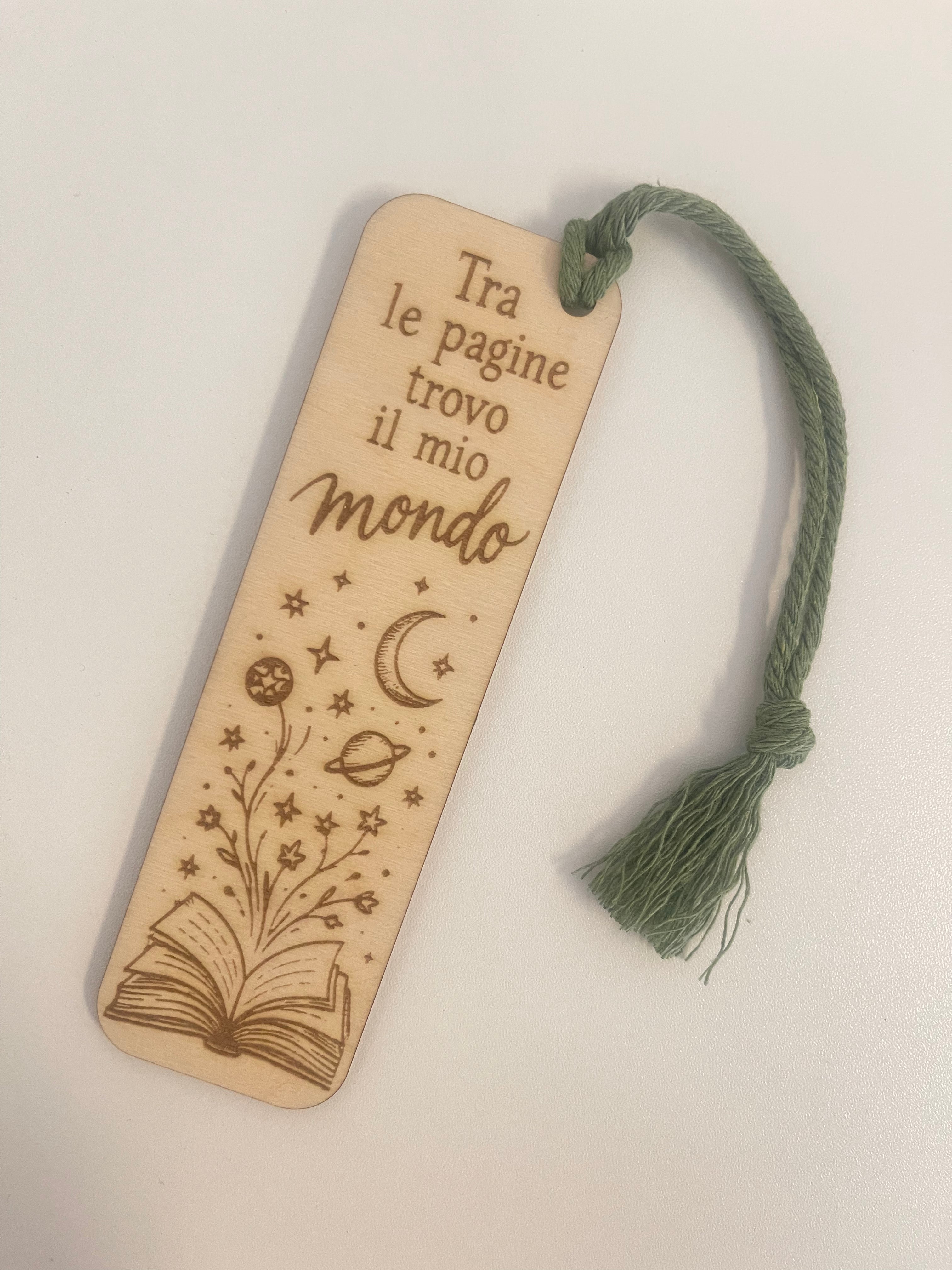 Segnalibri in Legno Incisi – Frasi e Illustrazioni
