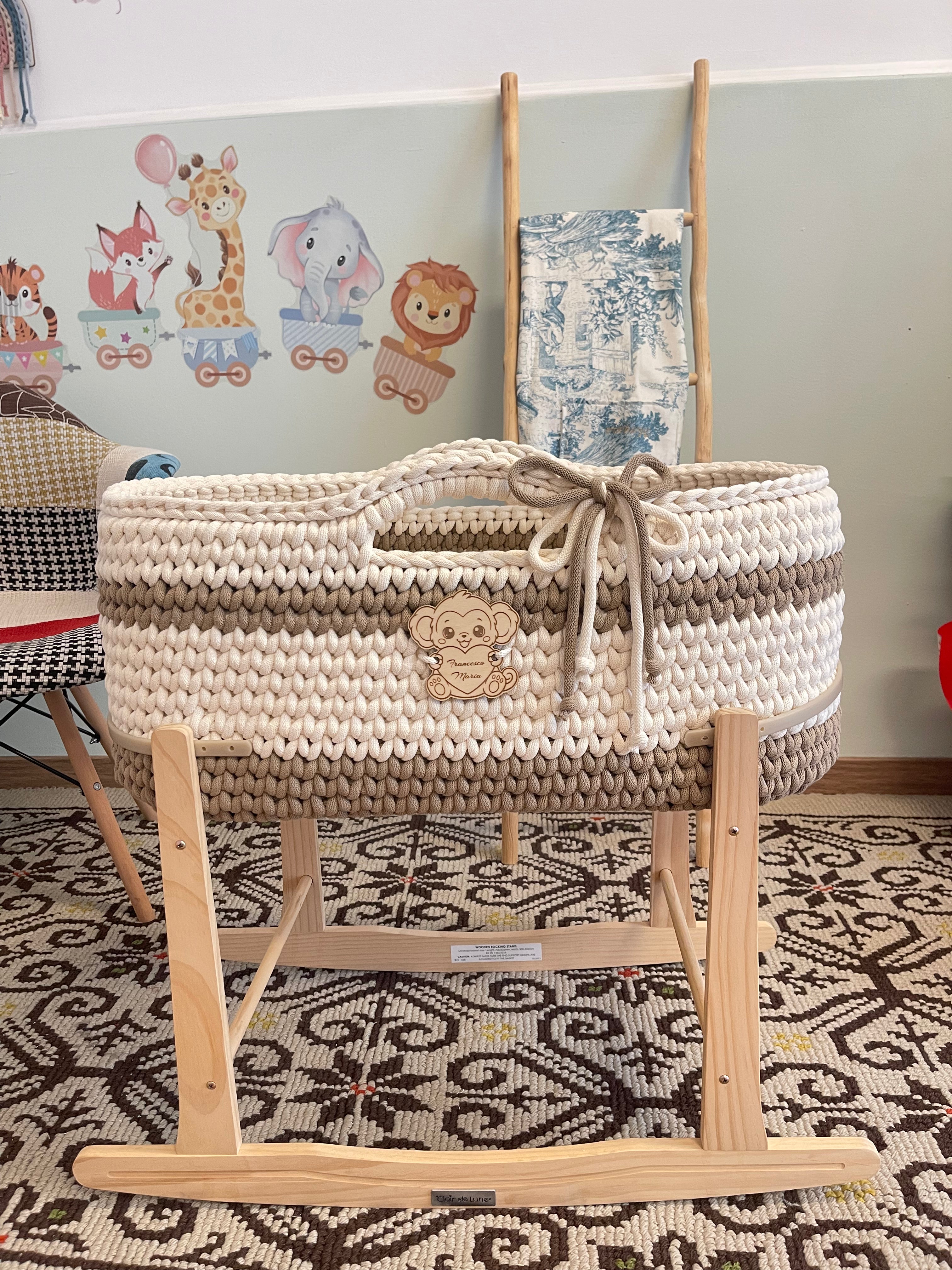 Baby Mosè Basket - Handmade Crochet Cradles