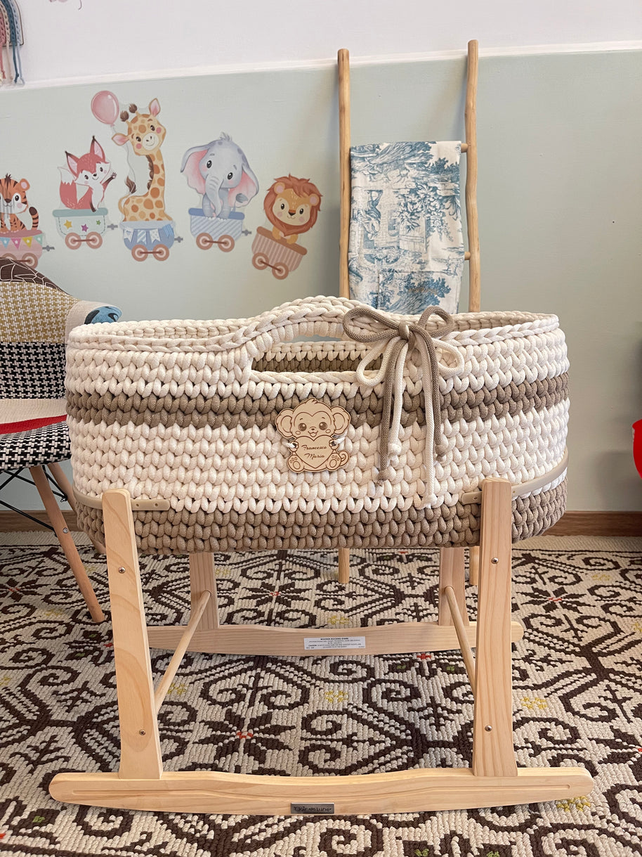 Baby Mosè Basket - Handmade Crochet Cradles