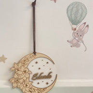 Cerchi decorativi in legno personalizzati con nome