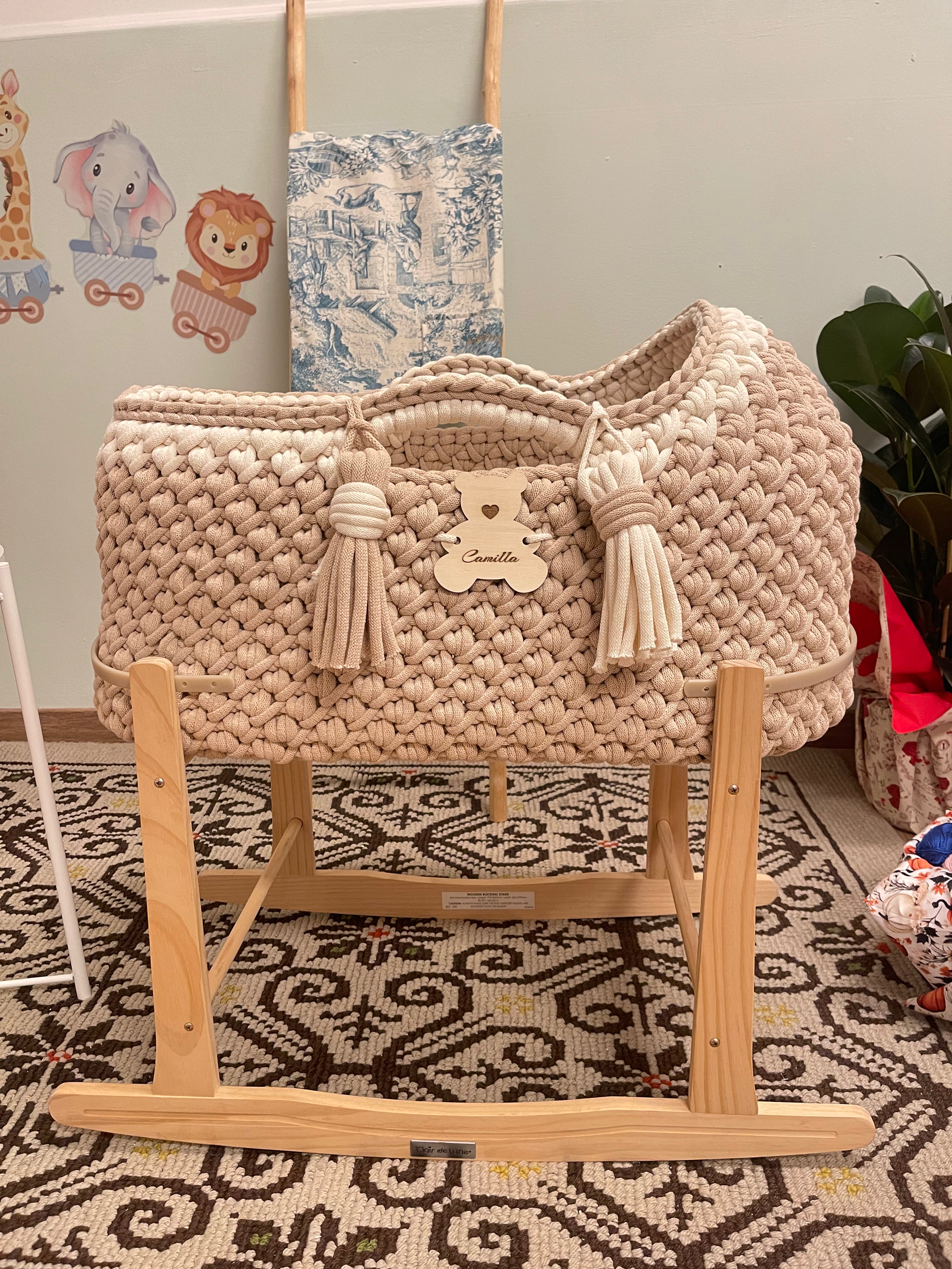 Baby Mosè Basket - Handmade Crochet Cradles