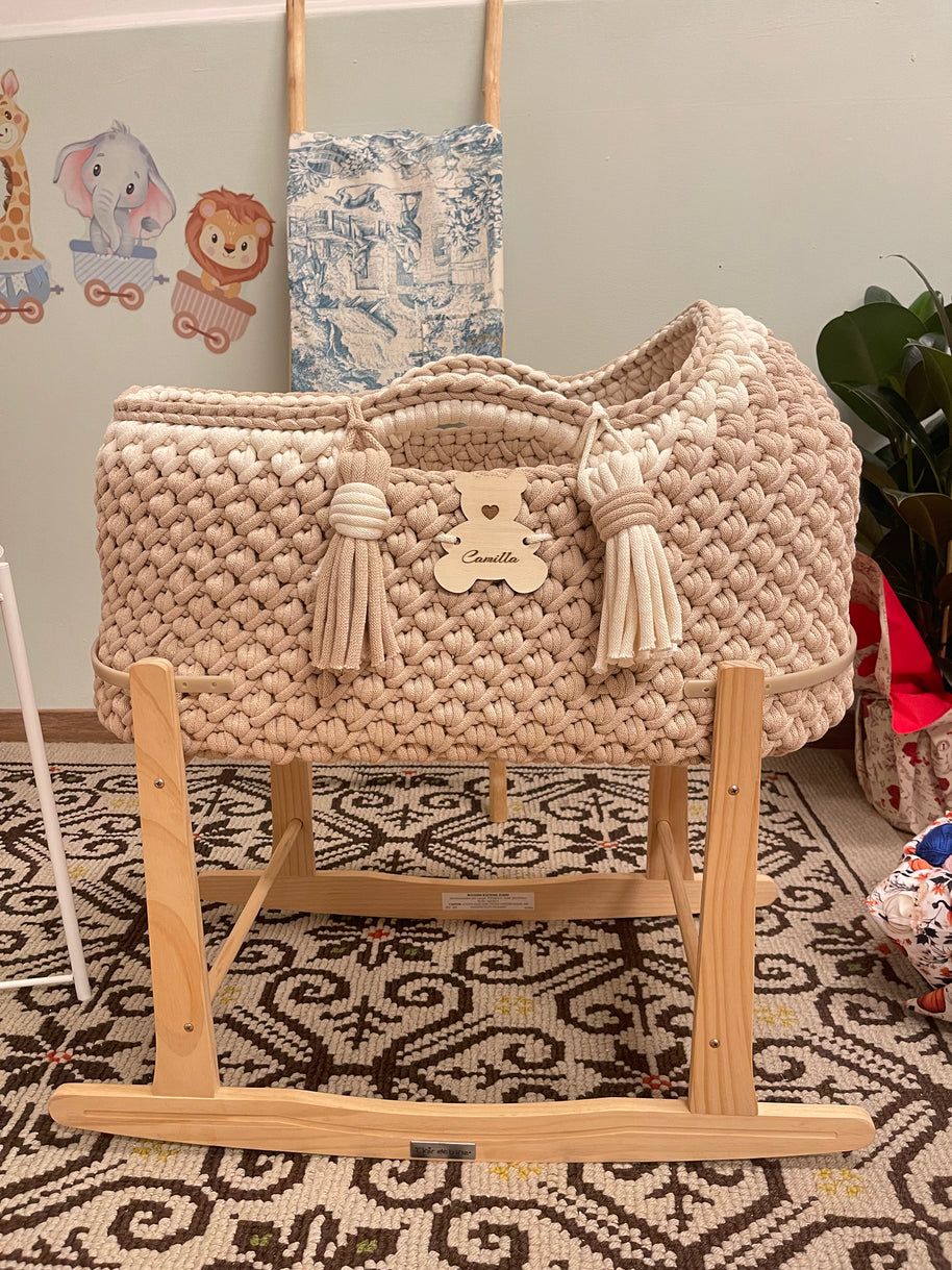Baby Mosè Basket - Handmade Crochet Cradles