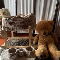 Baby Mosè Basket - Culle artigianali all'uncinetto