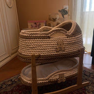 Baby Mosè Basket - Handmade Crochet Cradles