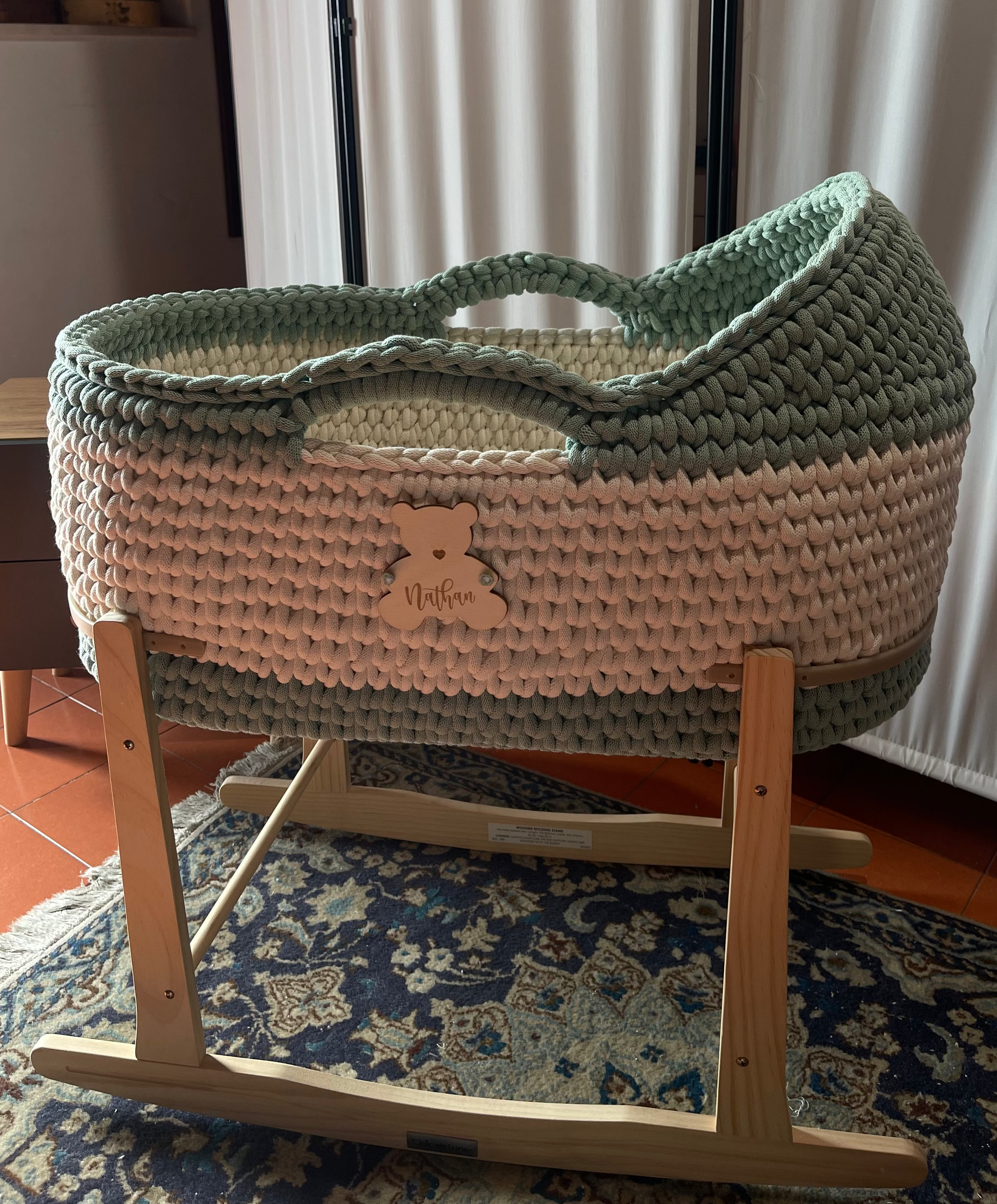 Baby Mosè Basket - Handmade Crochet Cradles