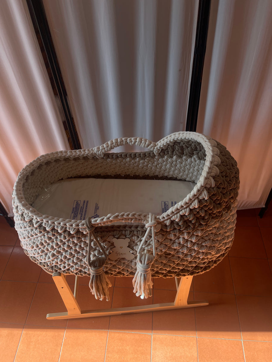 Baby Mosè Basket - Handmade Crochet Cradles