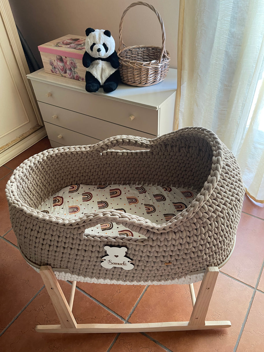 Baby Mosè Basket - Handmade Crochet Cradles