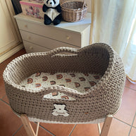 Baby Mosè Basket - Handmade Crochet Cradles