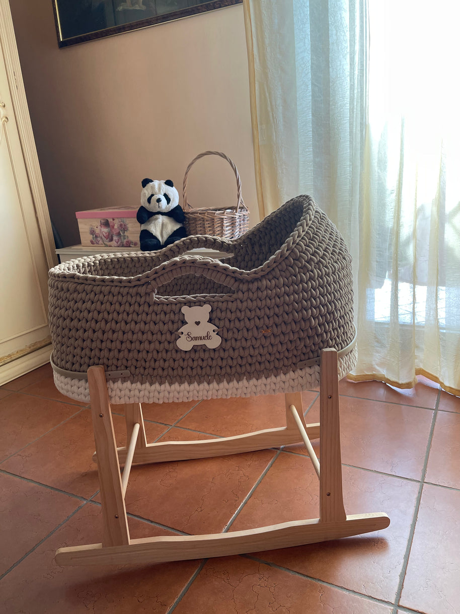 Baby Mosè Basket - Handmade Crochet Cradles