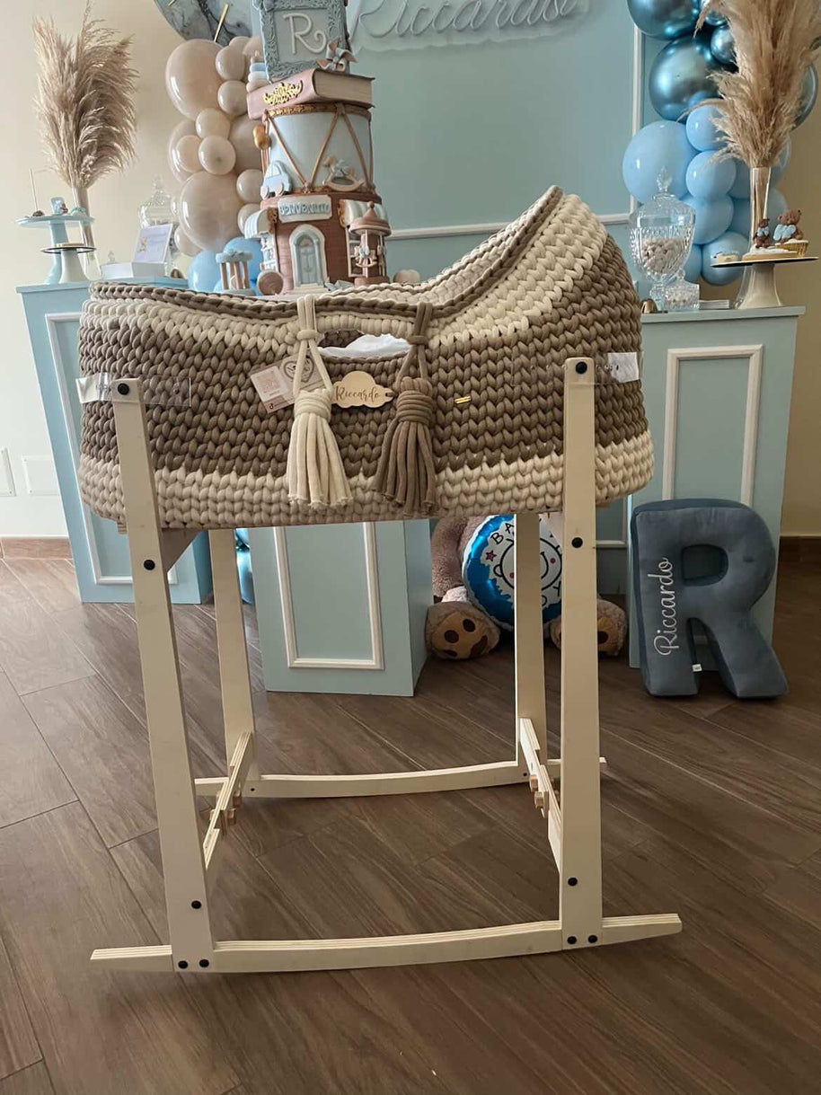 Baby Mosè Basket - Handmade Crochet Cradles