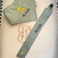 Catenella ciuccio in cotone personalizzata