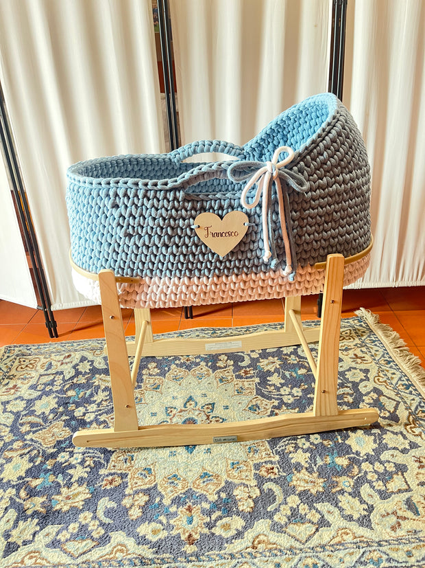 Baby Mosè Basket - Culle realizzate  all'uncinetto