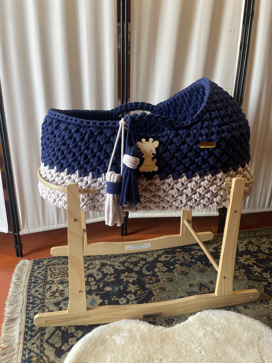 Baby Mosè Basket - Handmade Crochet Cradles