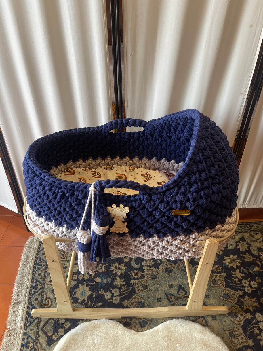 Baby Mosè Basket - Handmade Crochet Cradles