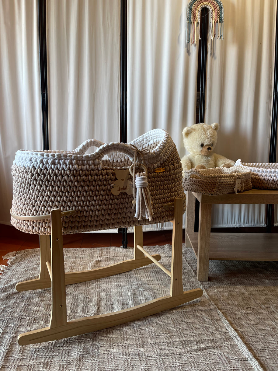 Baby Mosè Basket - Handmade Crochet Cradles