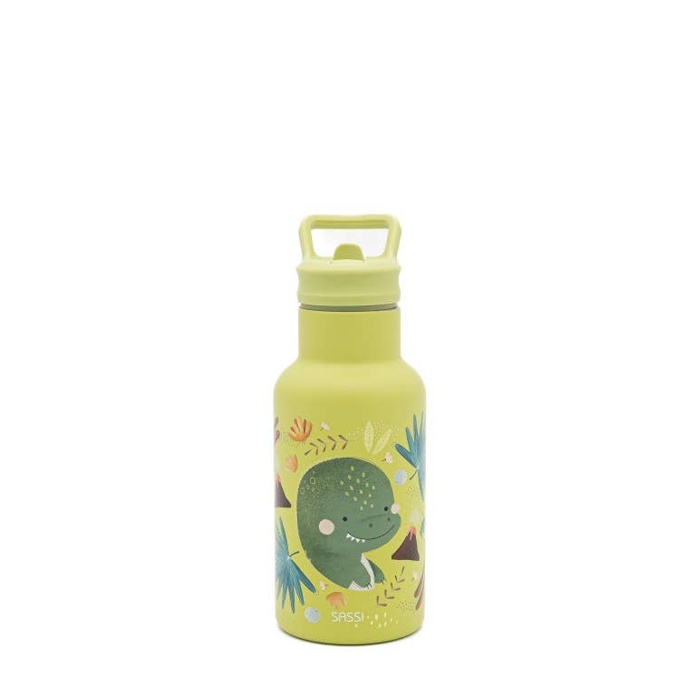 Borraccia Termica In Acciaio Inox Da 350 ml-Dinosauro Cracky